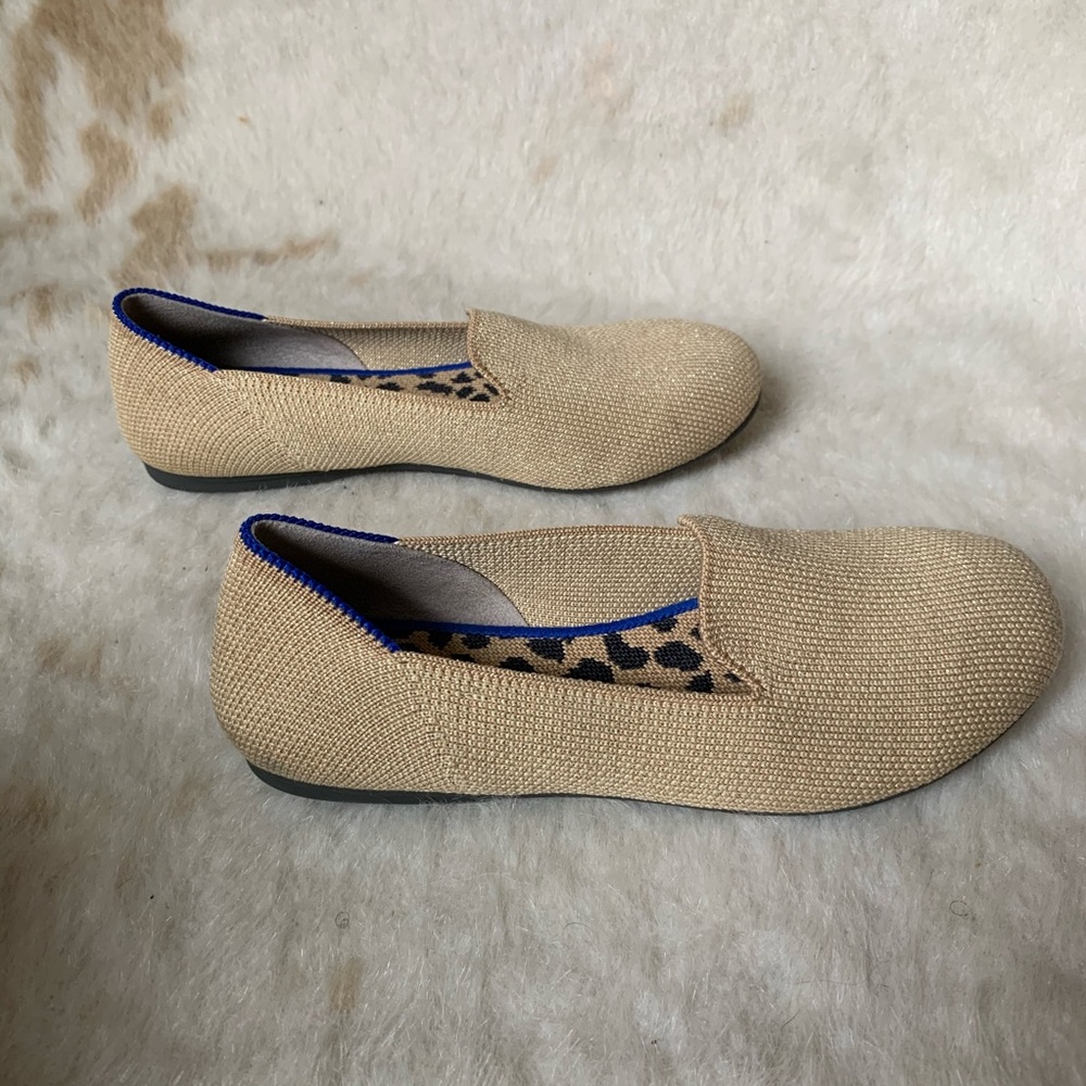Gold Round Toe Rothys - Picture 5 of 6